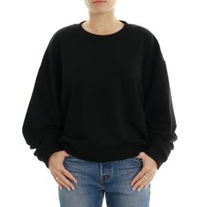 FELPA GIROCOLLO VICOLO NERO